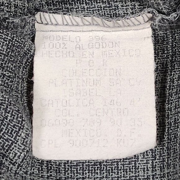 Versace Shirts Couture Mens Gray Plaid Short Sleeve Shirt Size Large Cotton - Picture 12 of 12